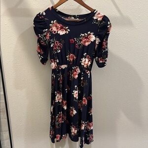 Floral Puff Sleeve Dress